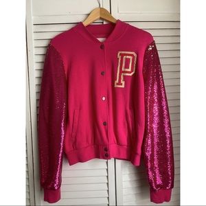 Victoria’s Secret PINK Glittered Varsity Jacket